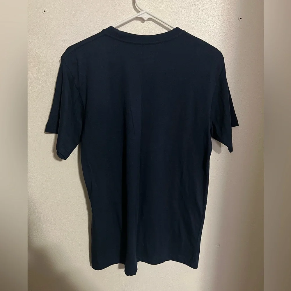 NIKE Classic Athletic Athleisure Just Do It Casual T Shirt Navy Blue Men's Sz Sm